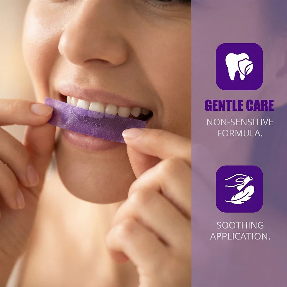 Purple Teeth Whitening Strips