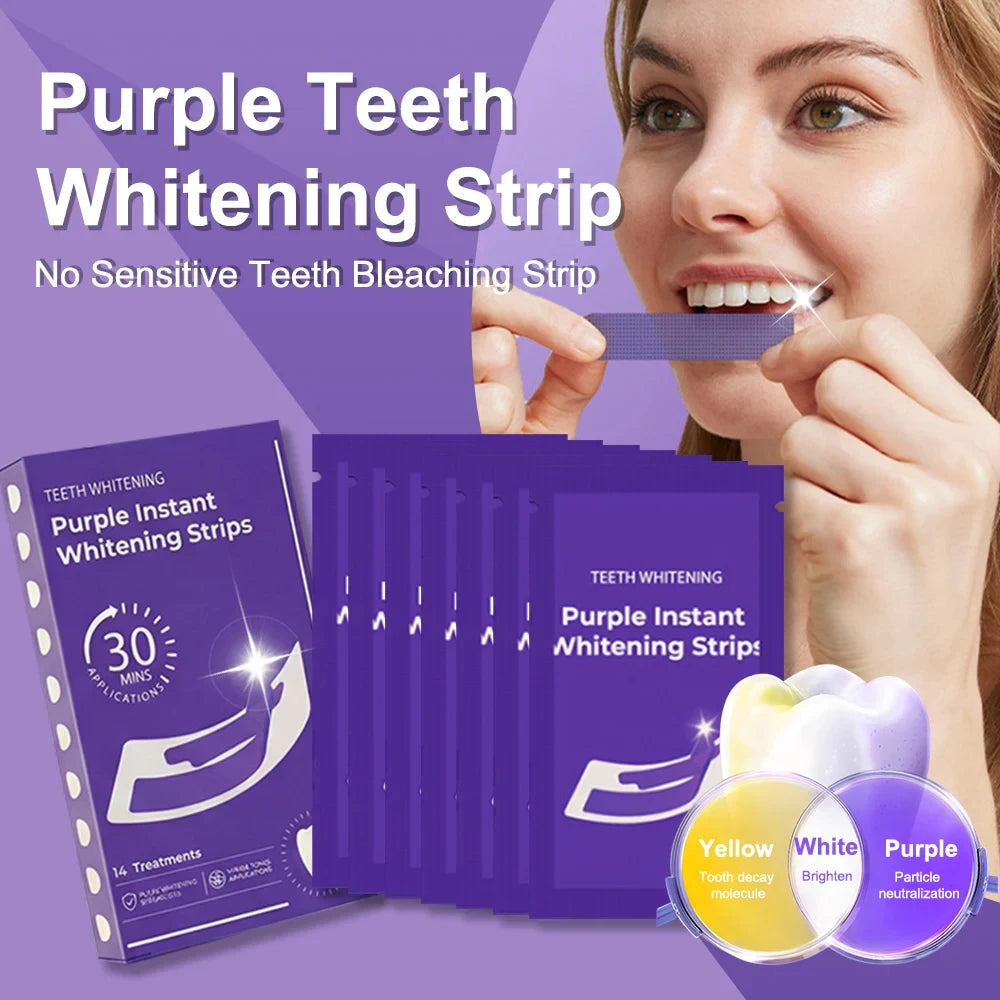 Purple Teeth Whitening Strips