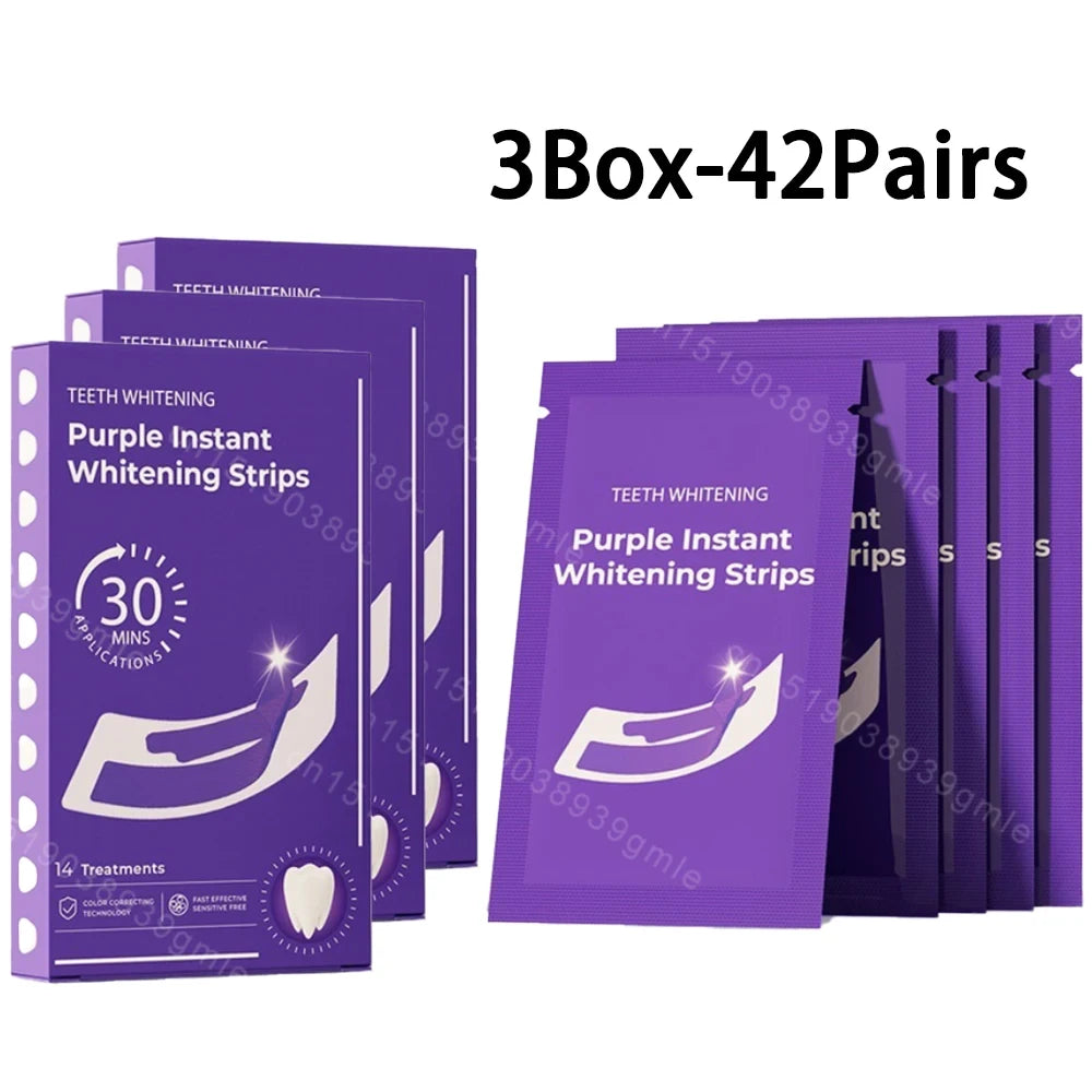Purple Teeth Whitening Strips
