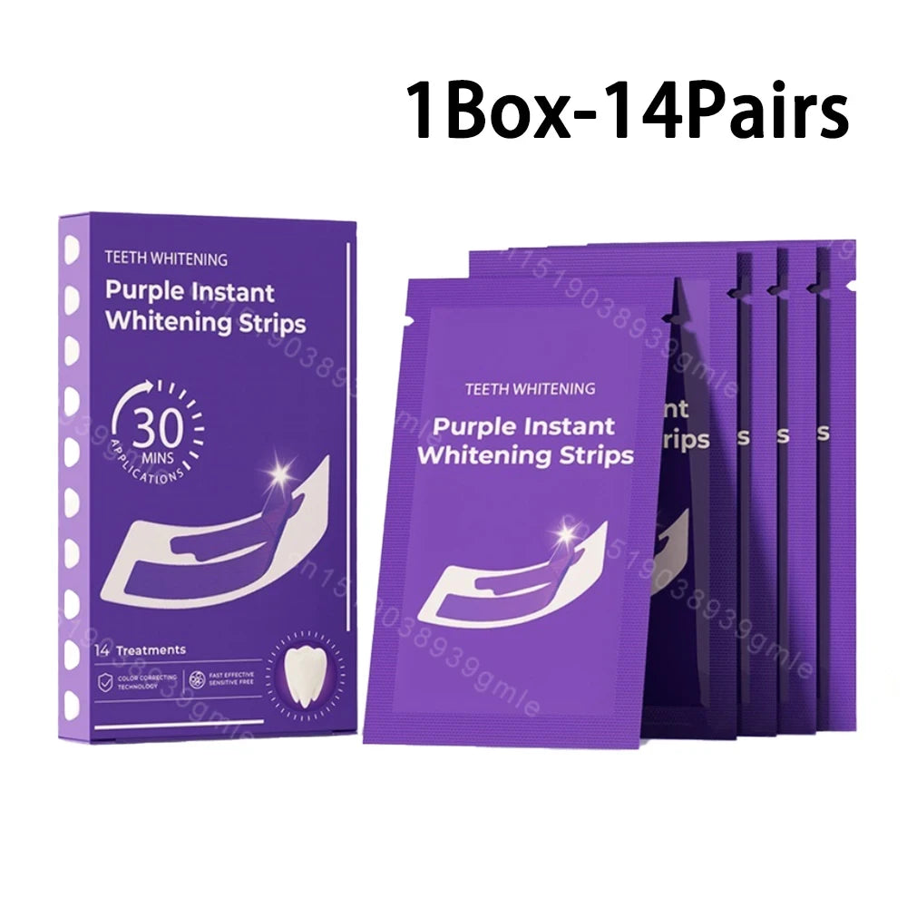 Purple Teeth Whitening Strips