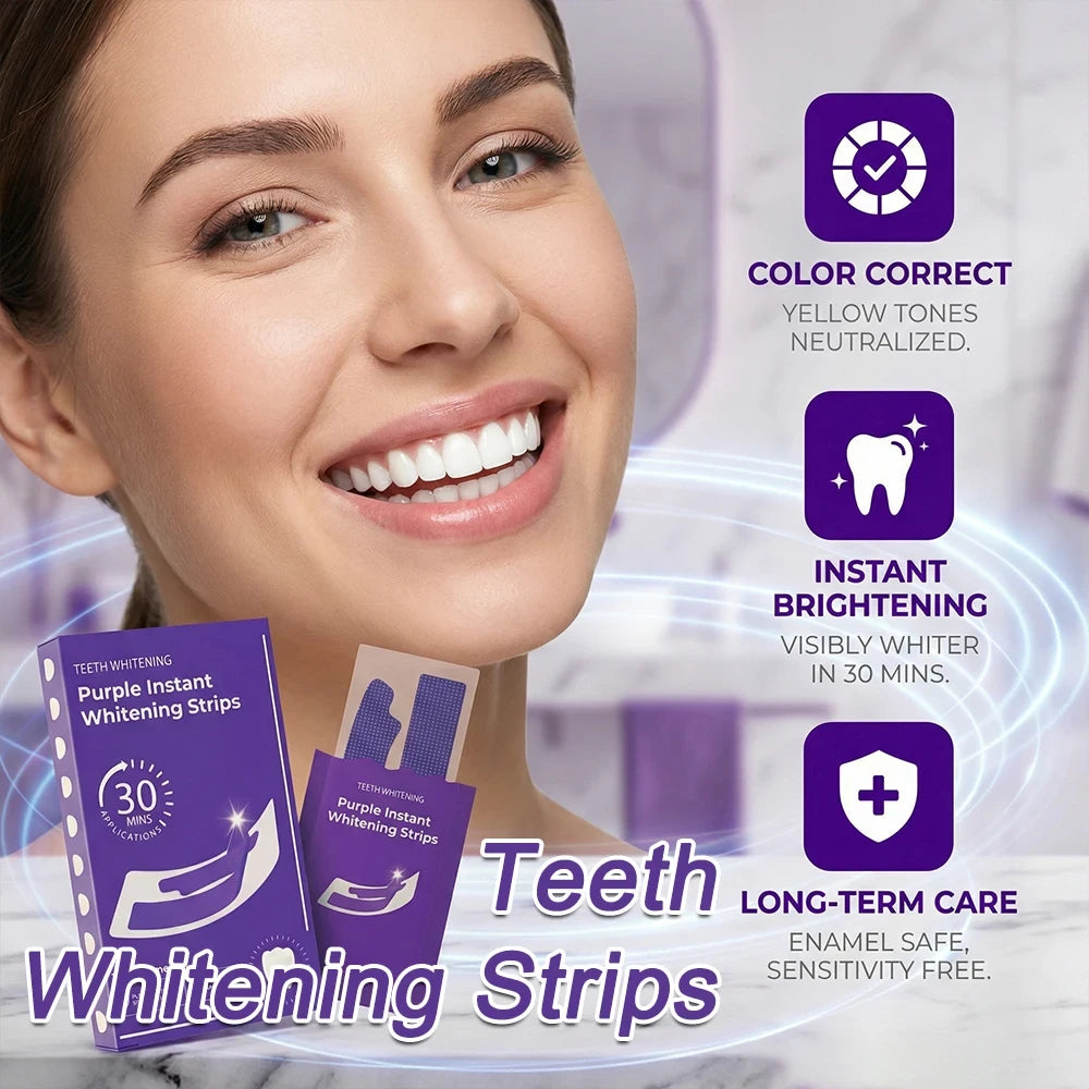 Purple Teeth Whitening Strips