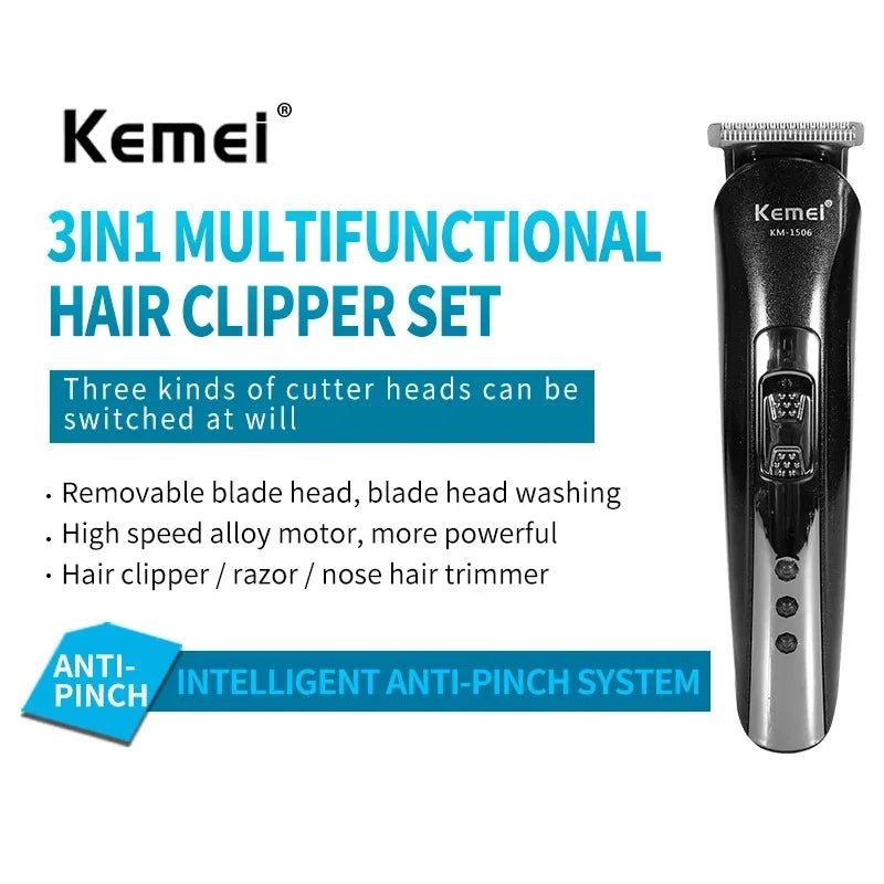 Kemei 3-in-1 Electric Shaver